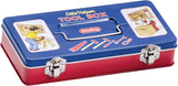 Toy Tin Tool Box with Tools Metal Case Including 6 Tools Ages 3