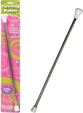 Twirling Baton Metal Kids Baton Rubberized Ends in Assorted Pink White and Purple Colors Ages 3 and Up One Baton