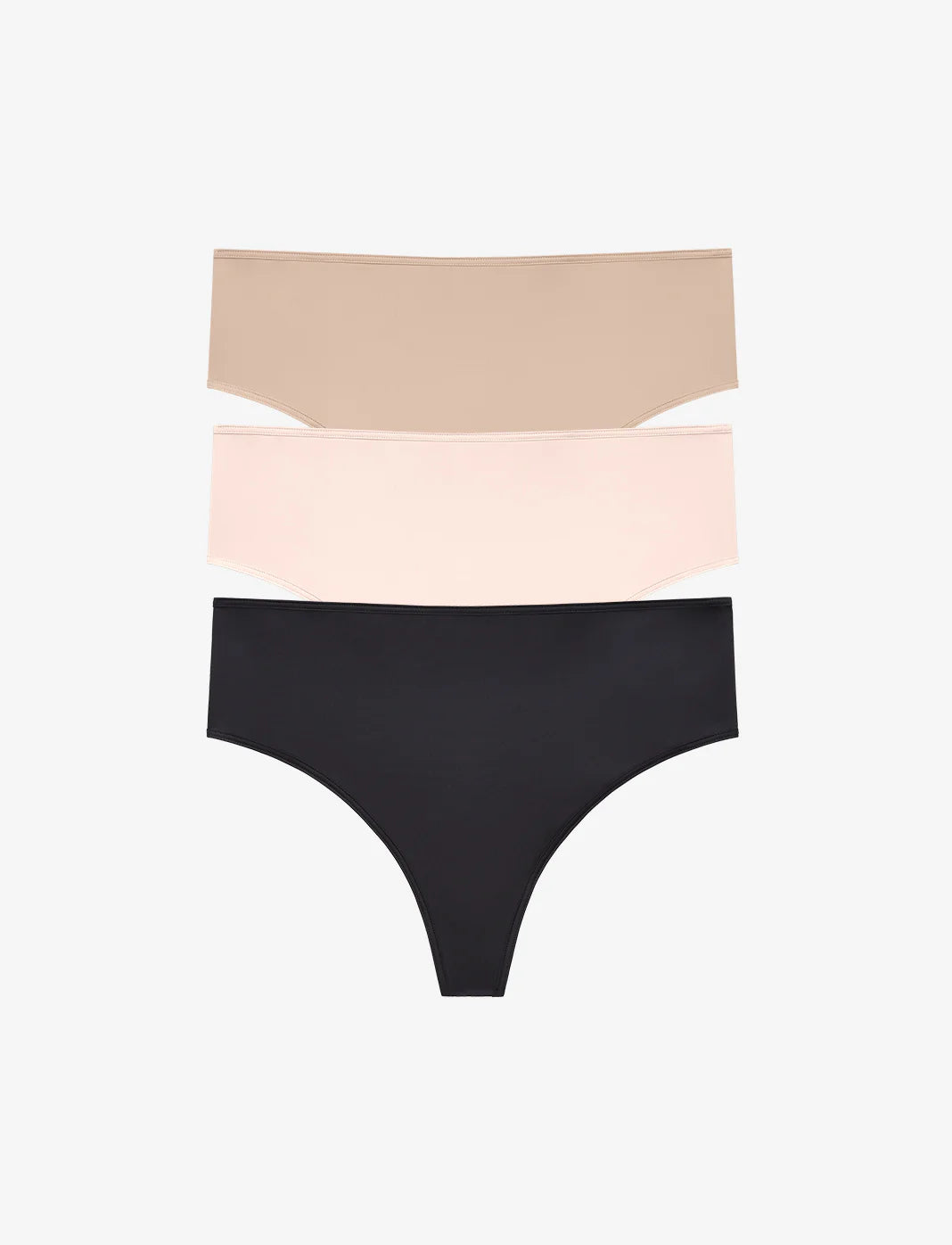 24/7® Classic High Waist Thong - 3 Pack
