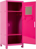 Girls Talk Pink Mini Locker 1125 Decorative Metal Storage Locker with 17 Mix and Match Magnets Lock and Keys Ages 4 12
