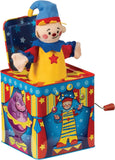 Silly Circus Jack in the Box Classic Childrens Musical Toy Colorful Embossed Tin Box and Friendly Plush Age 18 months and Up