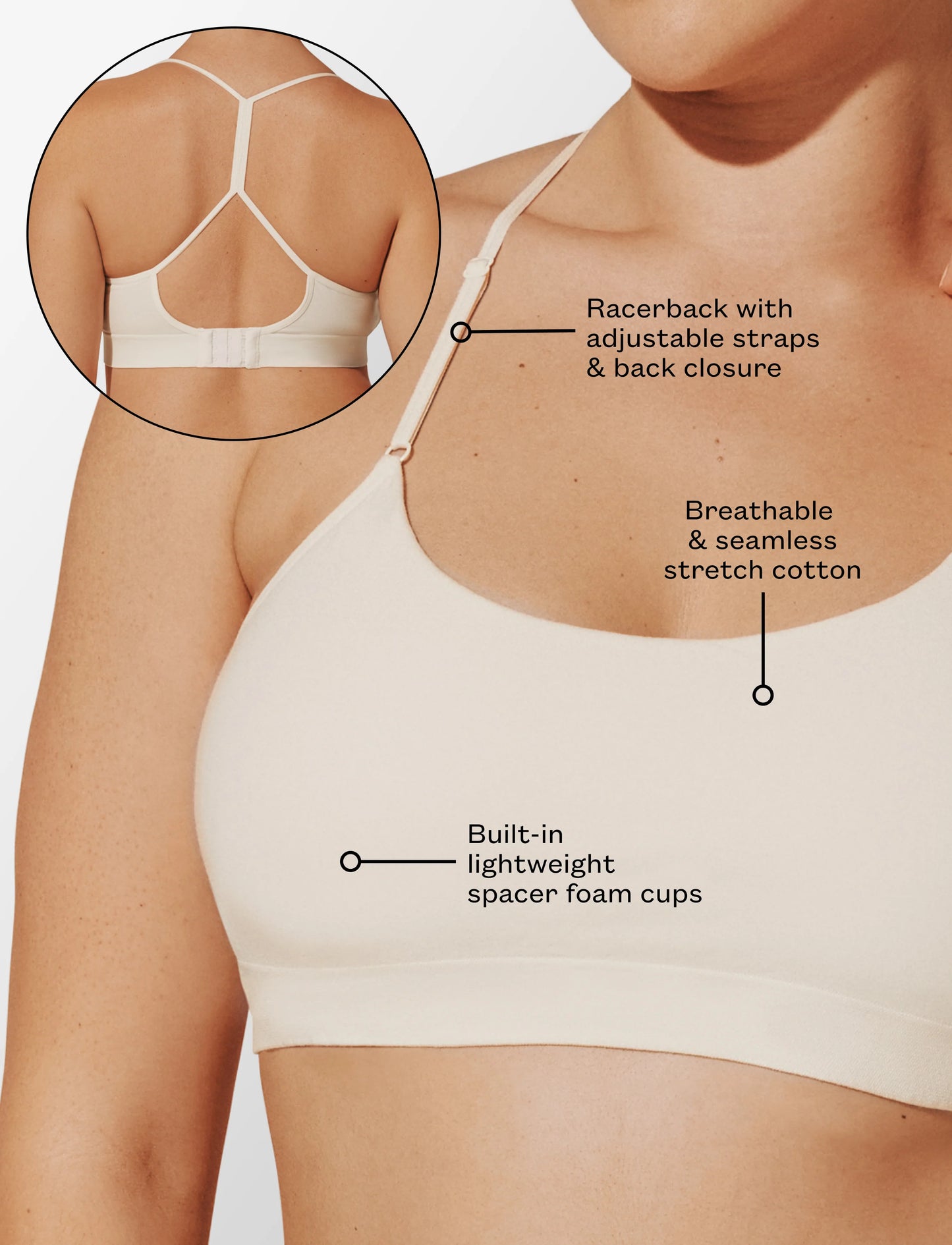 Seamless Cloud Cotton Wireless Bralette