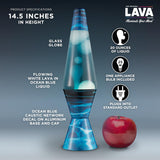 The Original Lava Lamp 145 Night Swim Classic Liquid Motion Lamp White Wax and Blue Liquid Item 2095 Amazon Exclusive