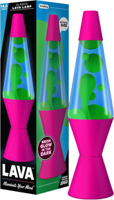 Lava The Original Lamp 145 Neon Pink Classic Liquid Motion Lamp Green Yellow and Blue Liquid Item 2383 Amazon Exclusive
