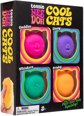 NeeDoh Cool Kitten Teenie Needoh 4 Pack Sensory Squeeze Toy 15 in Diameter Colors May Vary