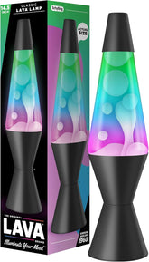 The Original Lava Lamp 145 Gunmetal Grey Classic Liquid Motion Lamp Tri Colored Green Blue Purple Item 2098 Amazon Exclusive