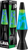 Lava The Original Lamp 145 Vinyl Record Grooved Base Classic Liquid Motion Lamp Yellow and Blue Liquid Item 2020 Amazon Exclusive