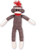 Brand Classic 20 Retro Sock Monkey Stuffed Animal Knitted Texture Original Look Ages 12 Months and Up