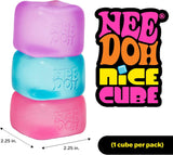 NeeDoh Nice Cube Sensory Squeeze Toy with Super Solid Squish 225 Cube Purple