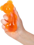 NeeDoh Gummy Bear Sensory Fidget Toy with Jelly Like Filling 35 Tall Orange Pack of 1