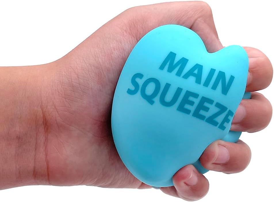 NeeDoh Squeeze Heart Valentines Squeeze Toy Satisfying Dough Filling 25 Wide Color May Vary Pack of 1