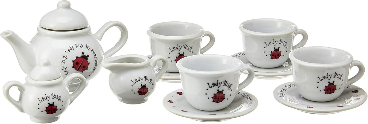 Ladybug Porcelain Tea Set White