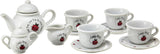 Ladybug Porcelain Tea Set White