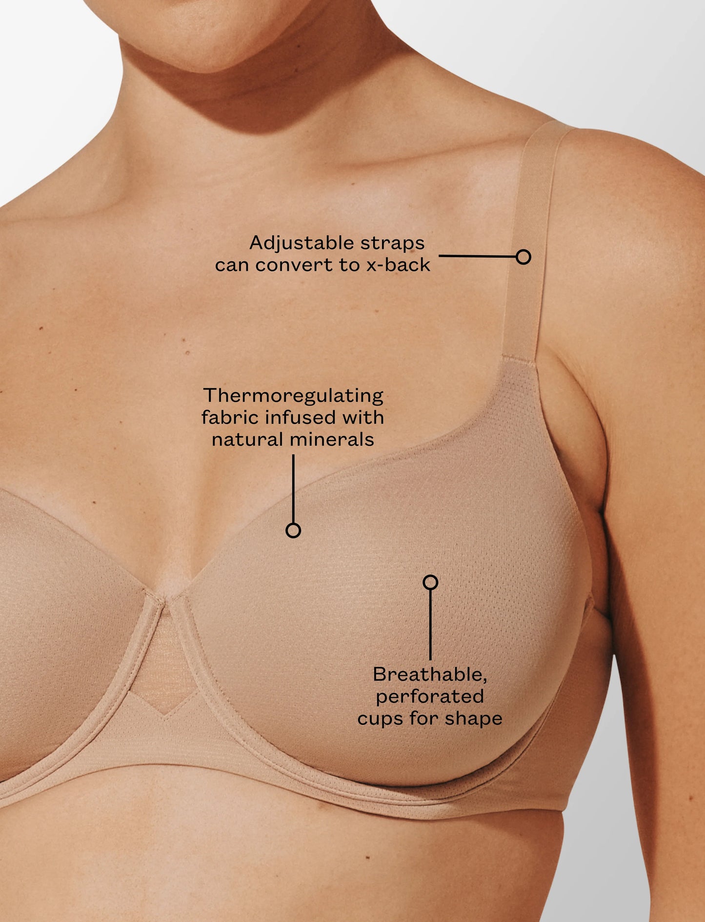 Thermoregulating TempSync™ T-Shirt Bra