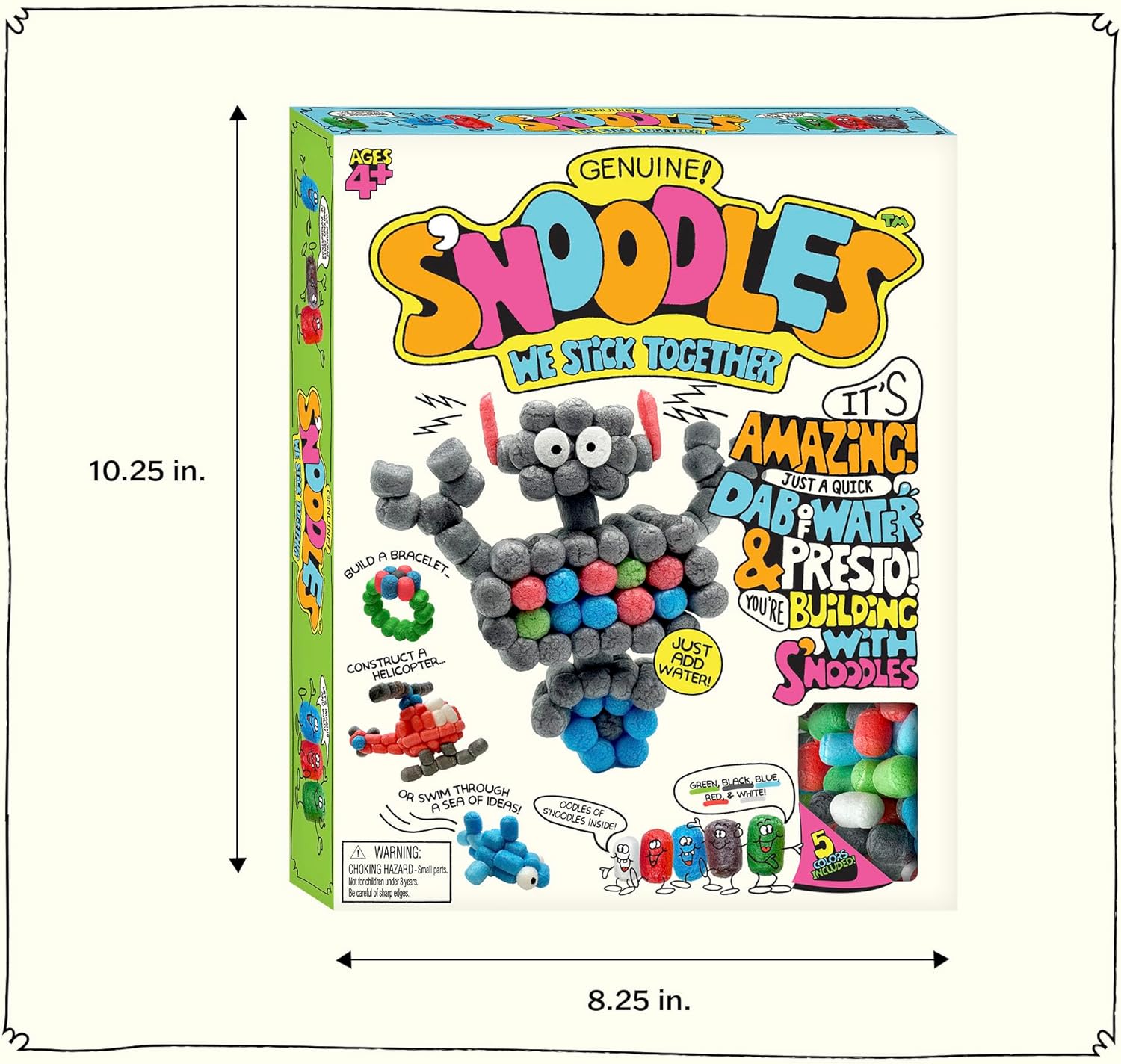 SNoodles Creative Building Craft Kit Just Add Water Ages 4 and Up One Kit