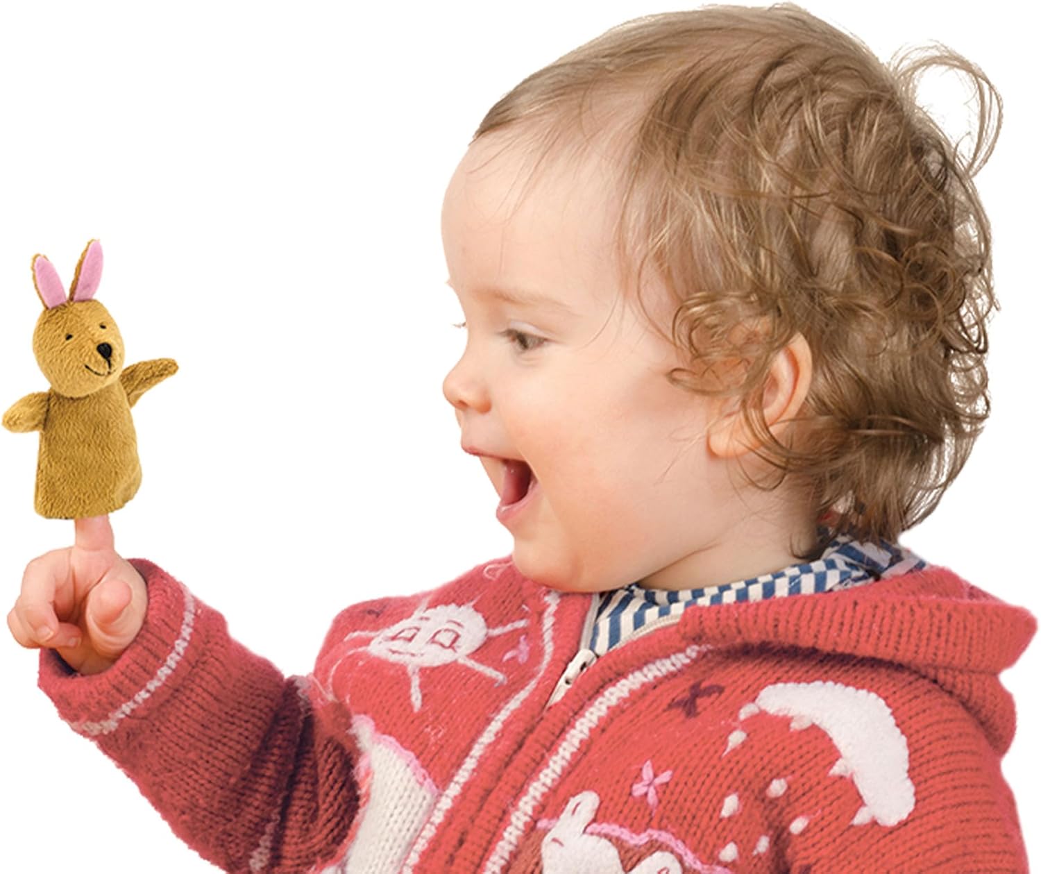 Jack in Box Kangaroo Classic Pop Up Music Toy Momma Baby Joey Finger Puppet Plays Song Pop Goes The Weasel Toddler Kids 18mo