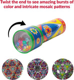 Classic Tin Kaleidoscope Fun Colorful Pattern Changing Toy Durable Tin with Multicolored Beads Ages 3 and Up One Piece