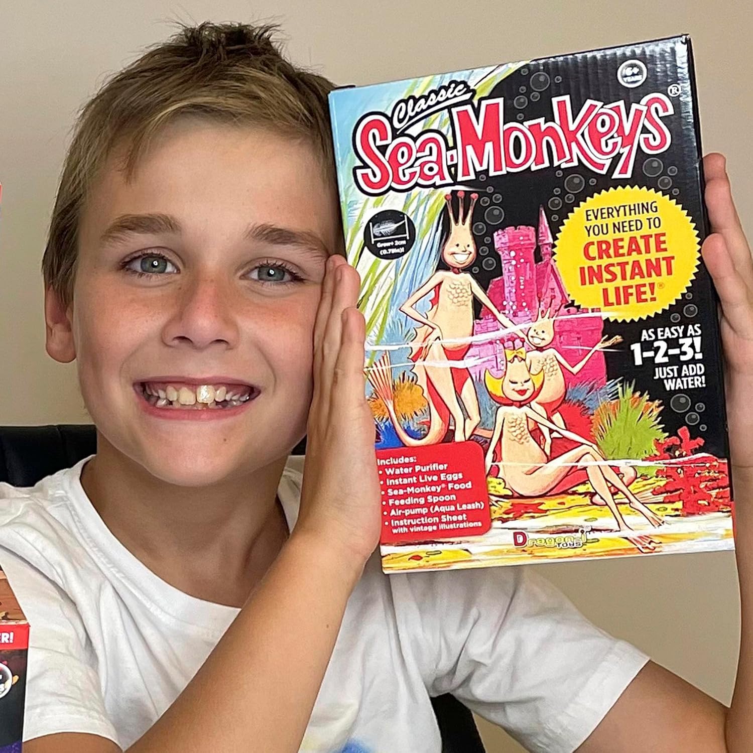 Sea Monkeys Retro Instant Life Kit Tiny Brine Shrimp Growth Set Worlds Only Instant Pet Create Life Just Add Water Educational Kit Kids 6