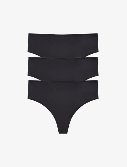 24/7® Classic High Waist Thong - 3 Pack