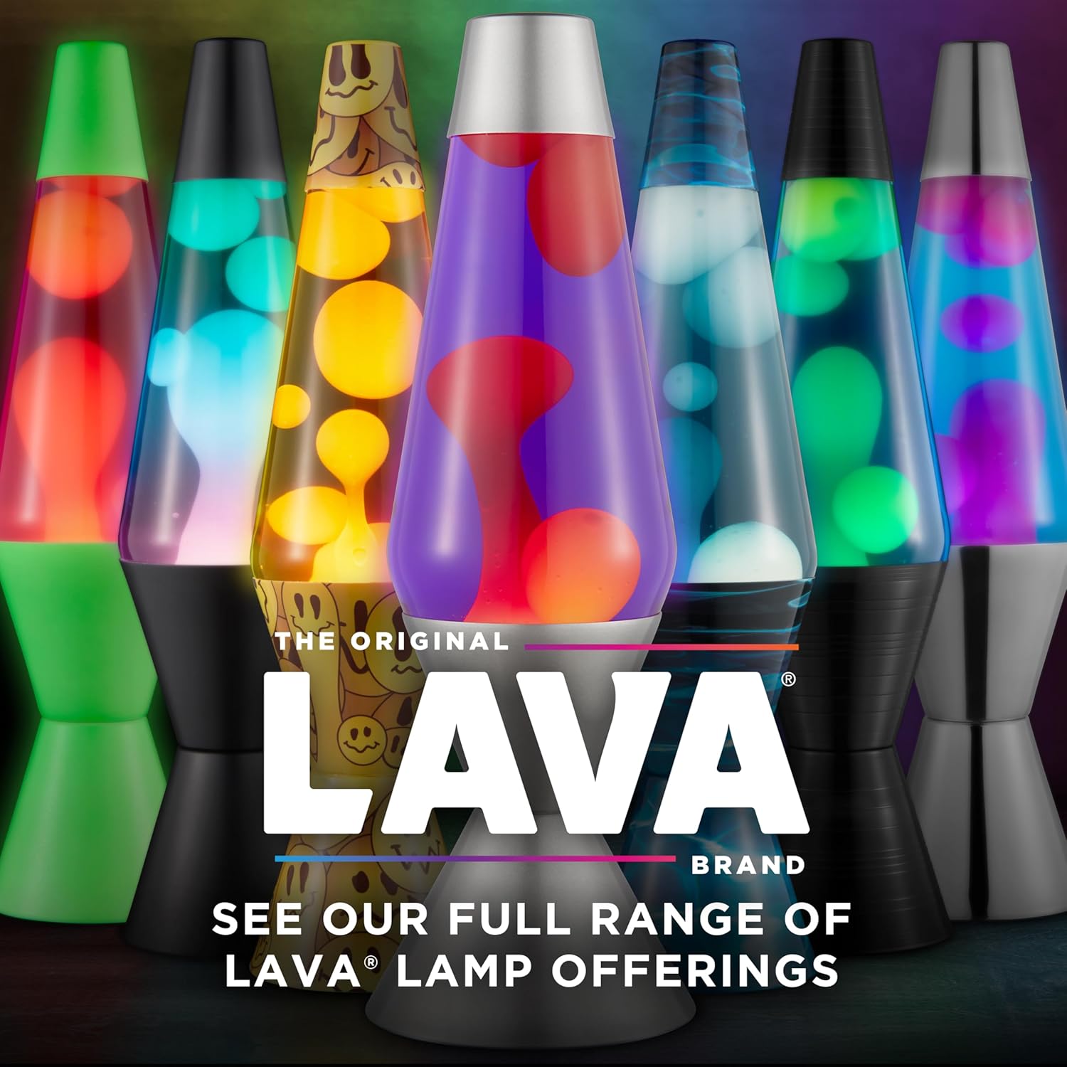 Lava The Original Lamp 145 Neon Green Classic Liquid Motion Lamp Orange and Pink Liquid Item 2096 Amazon Exclusive