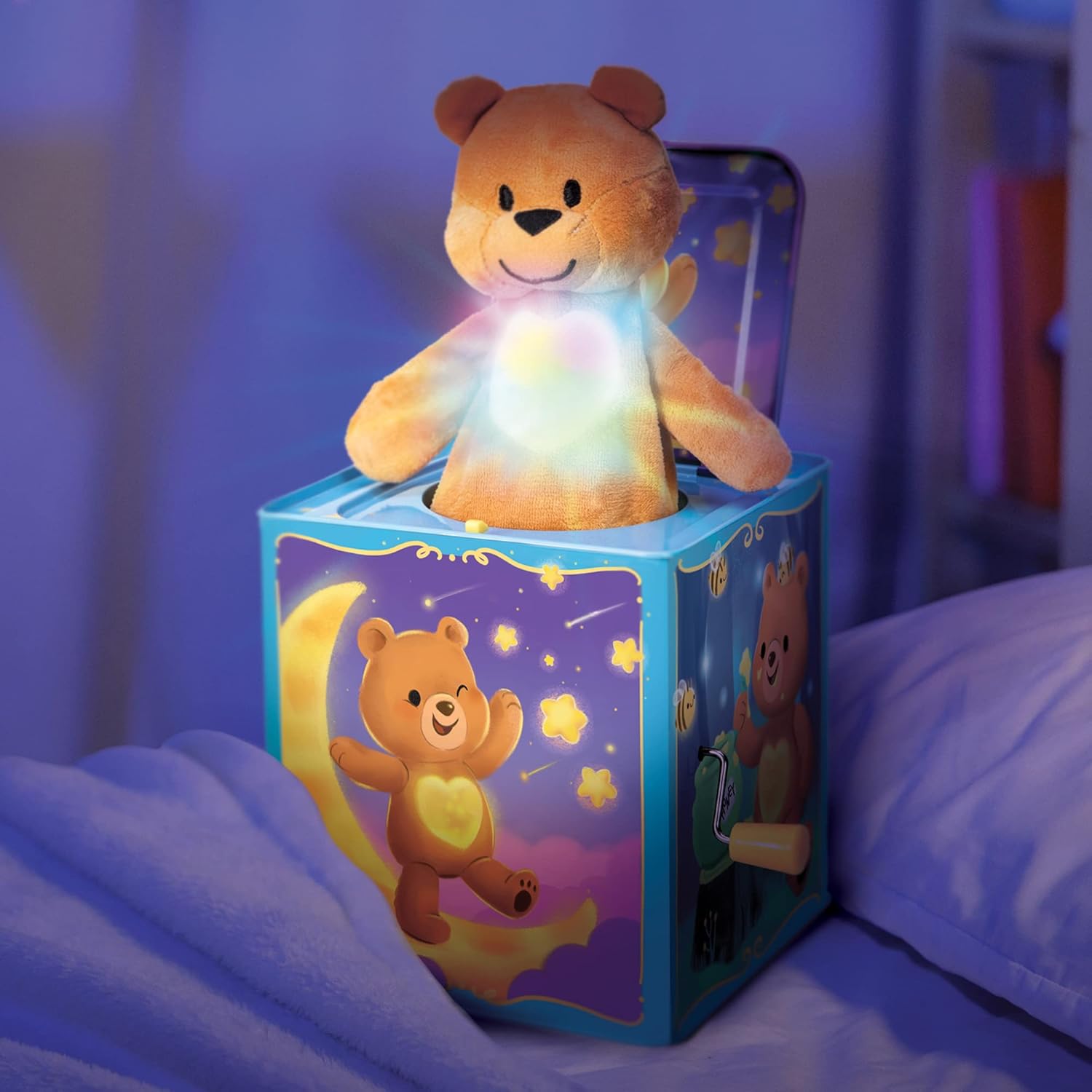 Teddy Bear Pop N Glow Jack in The Box 18mo TPGJB Small