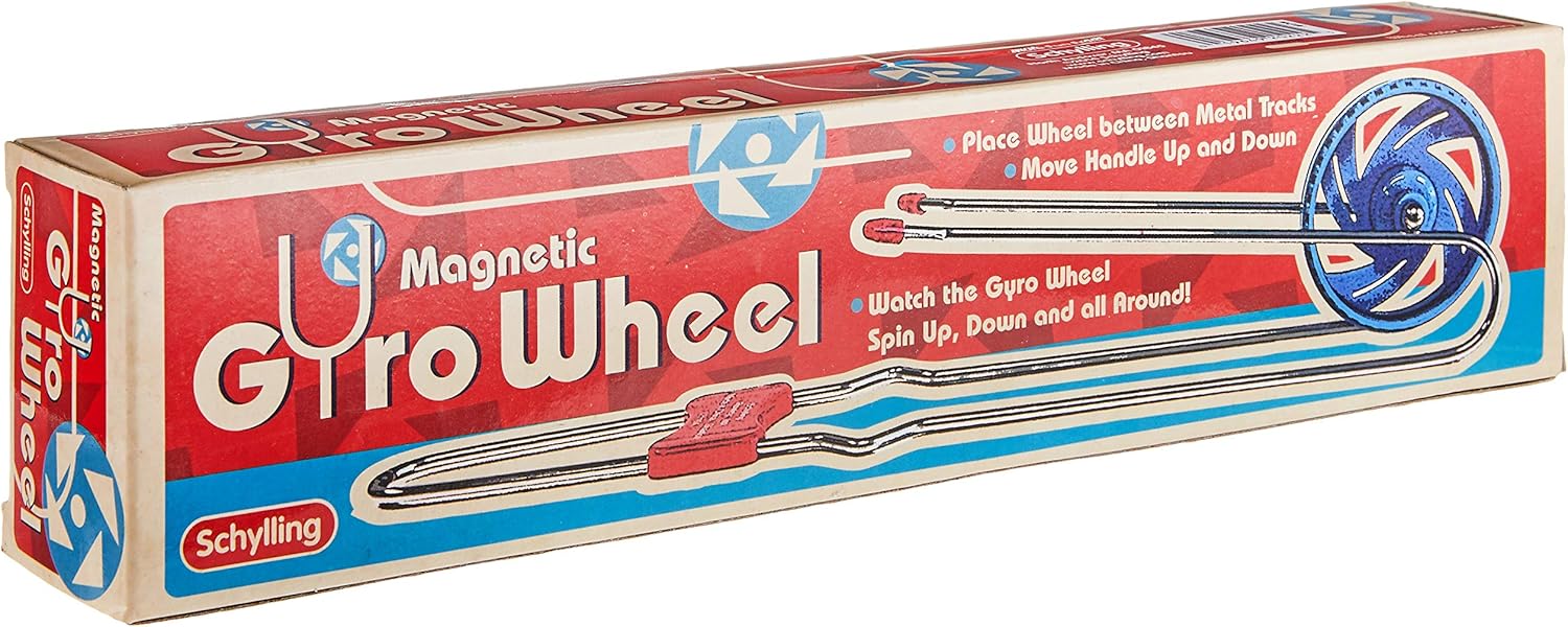 Magnetic Gyro Wheel Retro Spinning Toy Balancing and Mesmerizing Sensory Gadget for Kids and Adults Ages 3 and Up One Piece