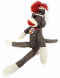 Brand Classic 20 Retro Sock Monkey Stuffed Animal Knitted Texture Original Look Ages 12 Months and Up