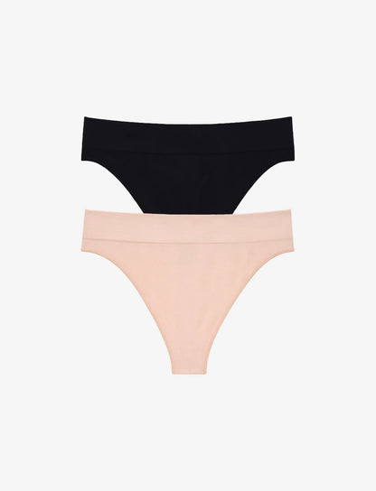 Seamless Cloud Cotton Thong - 2 Pack