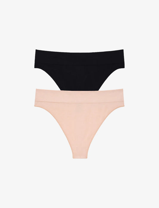 Seamless Cloud Cotton Thong - 2 Pack