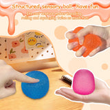 Squishy Fidget Toys Stress for Kids and Adults Super Solid Squeeze Ball Sensory for Stress Relief Birthday Easter Basket Stuffers and Party FavorsOrange