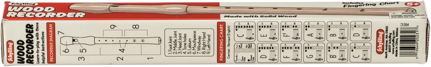Recorder childrens musical instrument