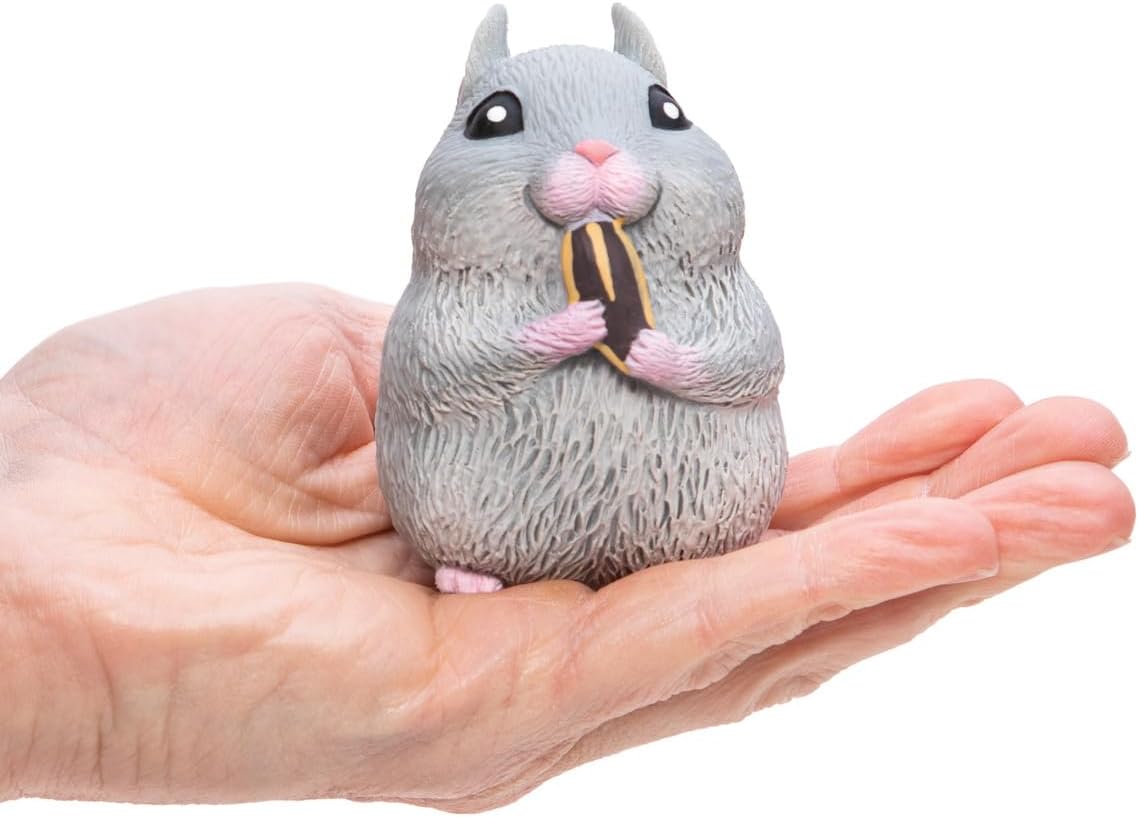 Chonky Cheeks Hamster Squishy Squeeze Toy Color May Vary Age 3 Pack of 1