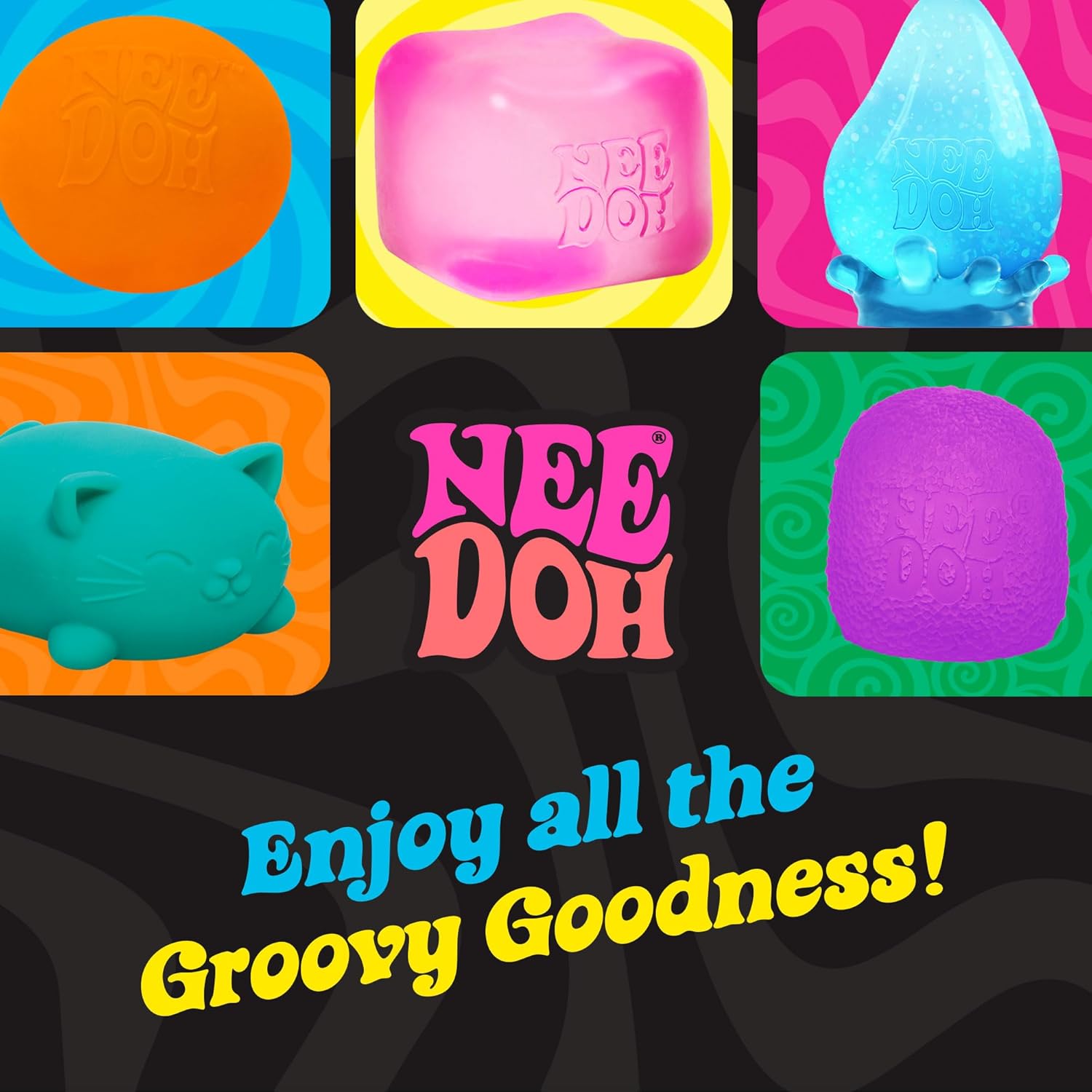 Needoh Squeezza Sensory Squeeze Toy Colors May Vary
