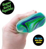 NeeDoh Nice Cube Swirl Sensory Toy with a Super Solid Squish Unique Swirling Color Blend Ages 3 and Up Blue Green One Cube Per Pack