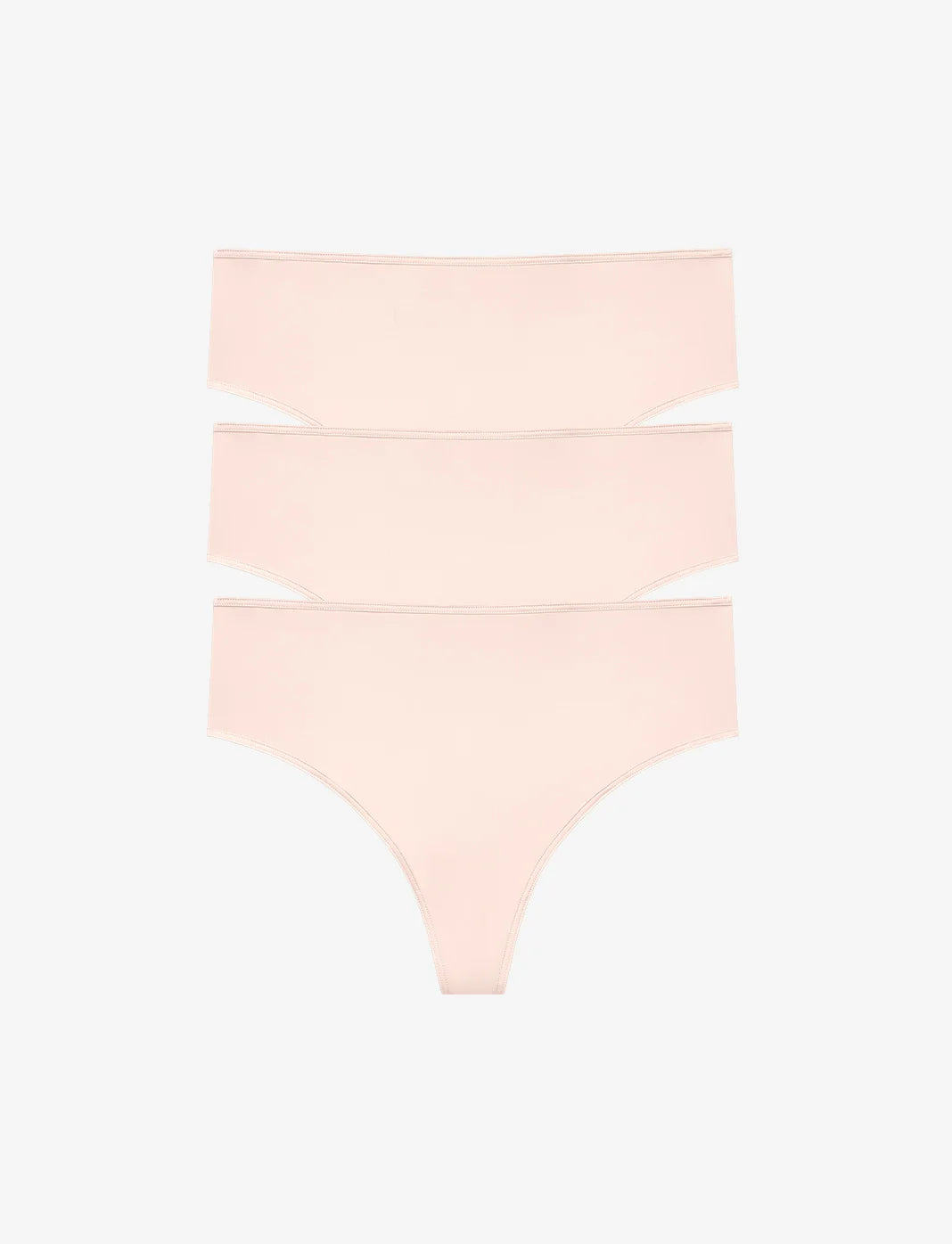24/7® Classic High Waist Thong - 3 Pack