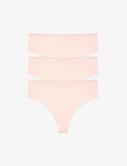 24/7® Classic High Waist Thong - 3 Pack