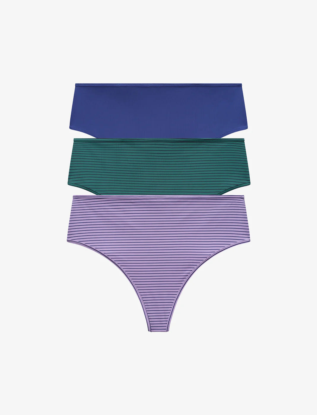 24/7® Classic High Waist Thong - 3 Pack