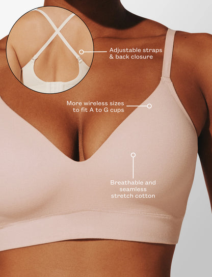 Seamless Cloud Cotton Wireless Bra