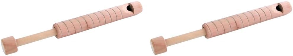 Wood Slide Whistle Toy Cream Pack of 2