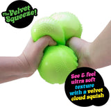 Super NeeDoh Fuzzball Stress Ball Fidget Toy Huge 45 in Diameter Jumbo Squishy Squeezy Fun Colors Assorted 1 Per Pack