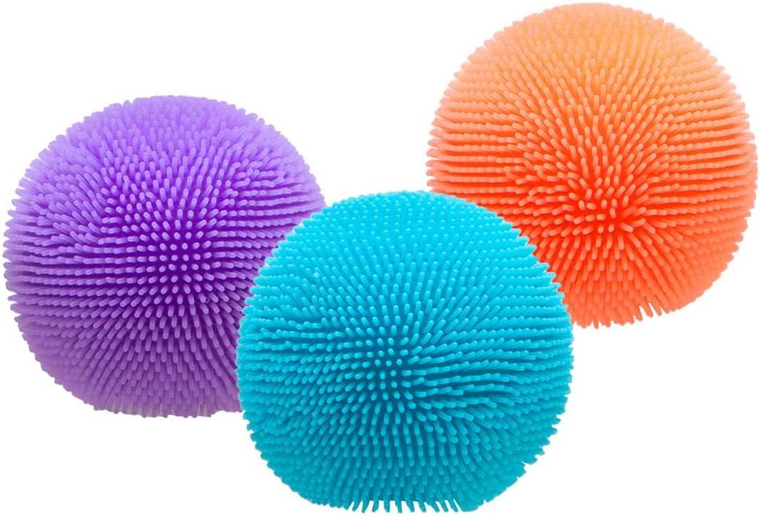 NeeDoh Teenie Fuzz Ball 3 Teenie Squeeze Toys with a Velvet Texture and Soft Cloud Squish 1 Balls Color May Vary