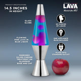 The Original Lava Lamp 145 Techno Chrome Classic Liquid Motion Lamp Pink Lava and Blue Liquid Item 2097 Amazon Exclusive