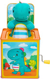 Brand Baby Dino Jack in The Box Classic Tin Musical Popping Toy Ages 18 Months to 4 Years