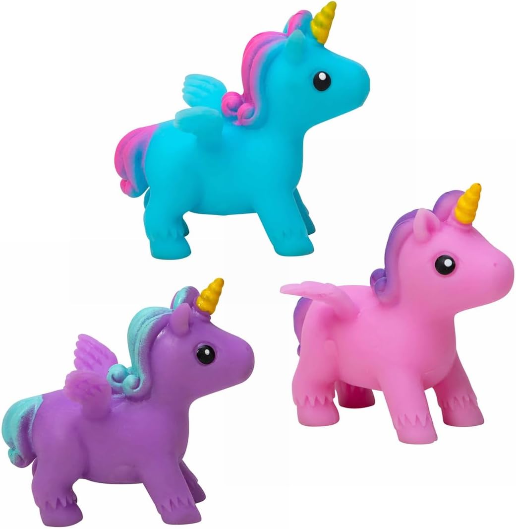 Itsy Bitsy Unicorn Squeezable and Stretchable Toy Color May Vary Pack of 1