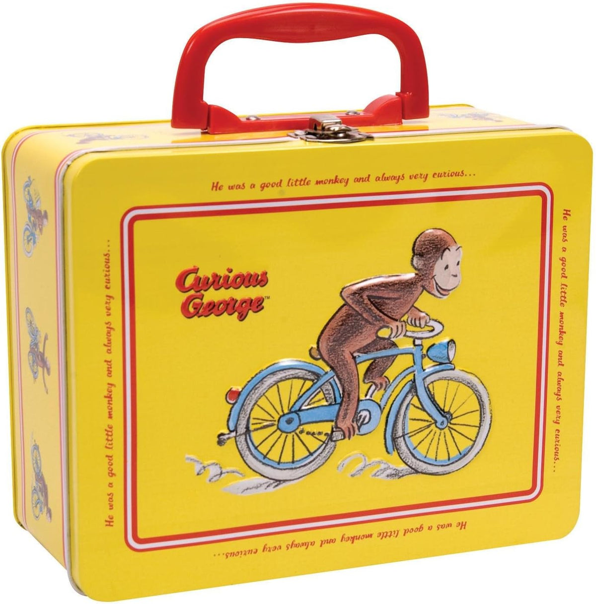 Curious George Tin Keepsake Box with Latch by