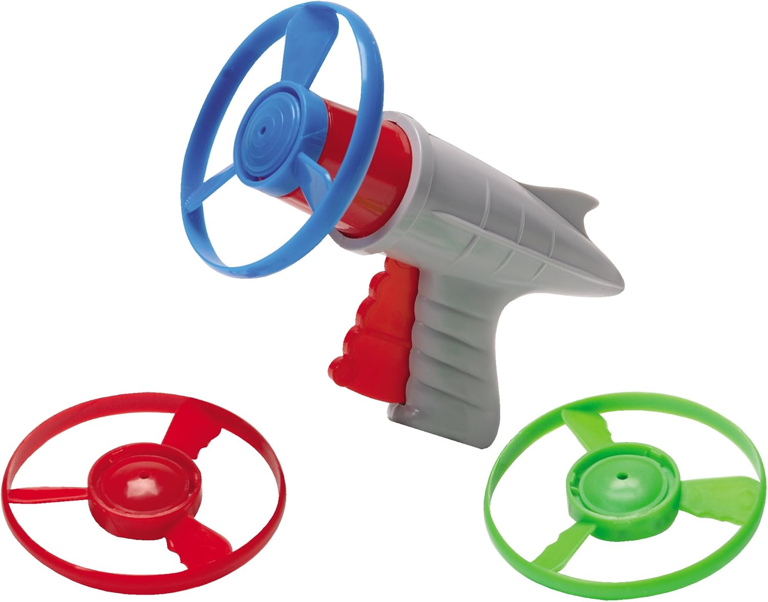 Lunar Launcher Retro Launching Toy Shoots Colorful Disks Horizontally and Vertically Includes Launcher and Three Disks Ages 6 and Up