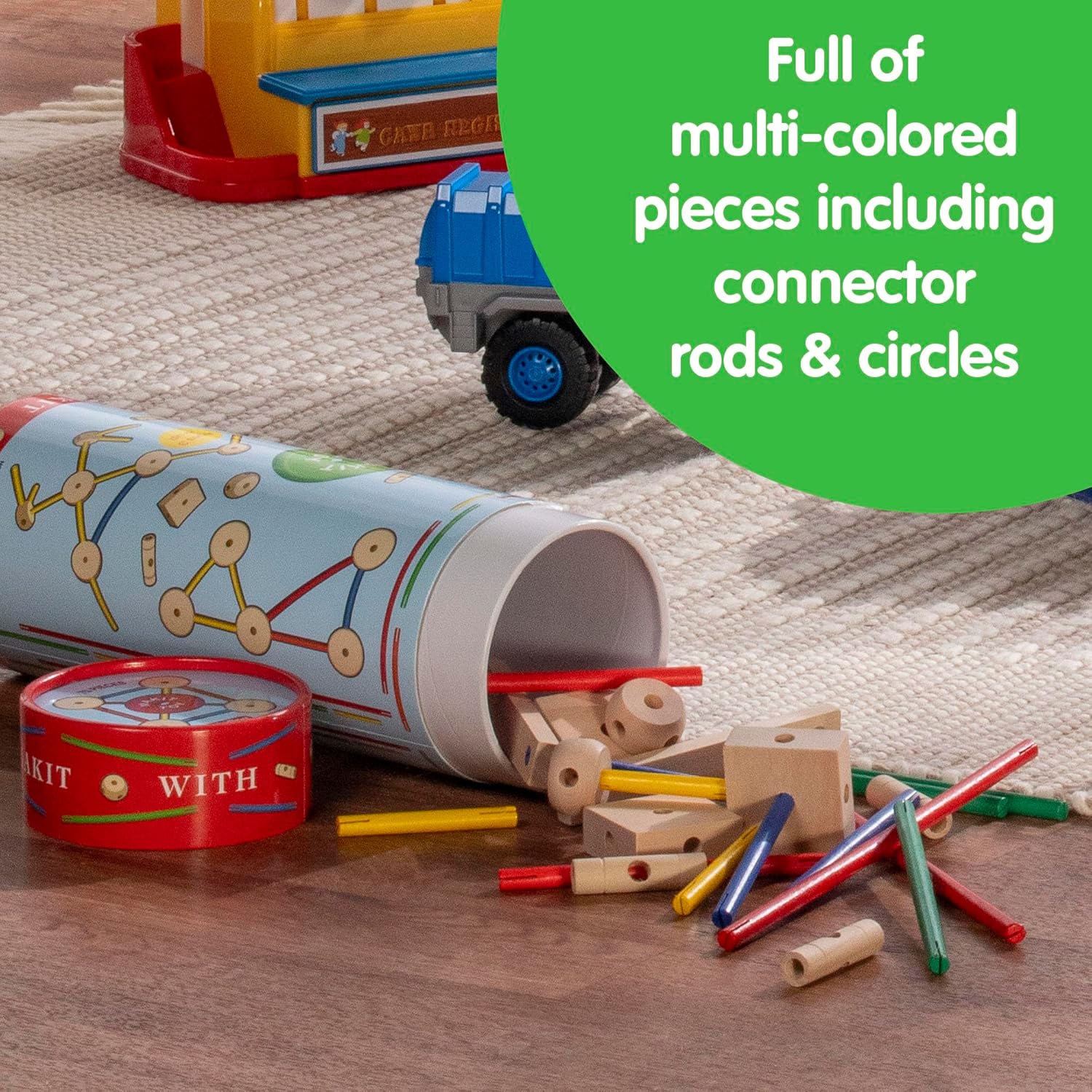 MKT Super Makit Classic Wood Construction Toy 3 years 70 Pieces 1 EA