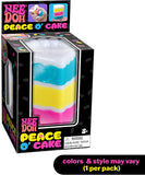 Needoh Peace O Cake Sensory Squeeze Toy Colors May Vary