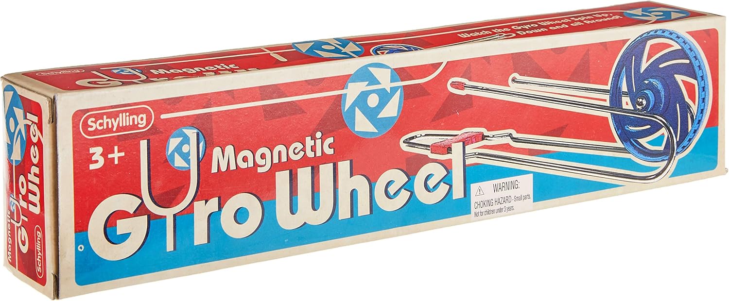 Magnetic Gyro Wheel Retro Spinning Toy Balancing and Mesmerizing Sensory Gadget for Kids and Adults Ages 3 and Up One Piece
