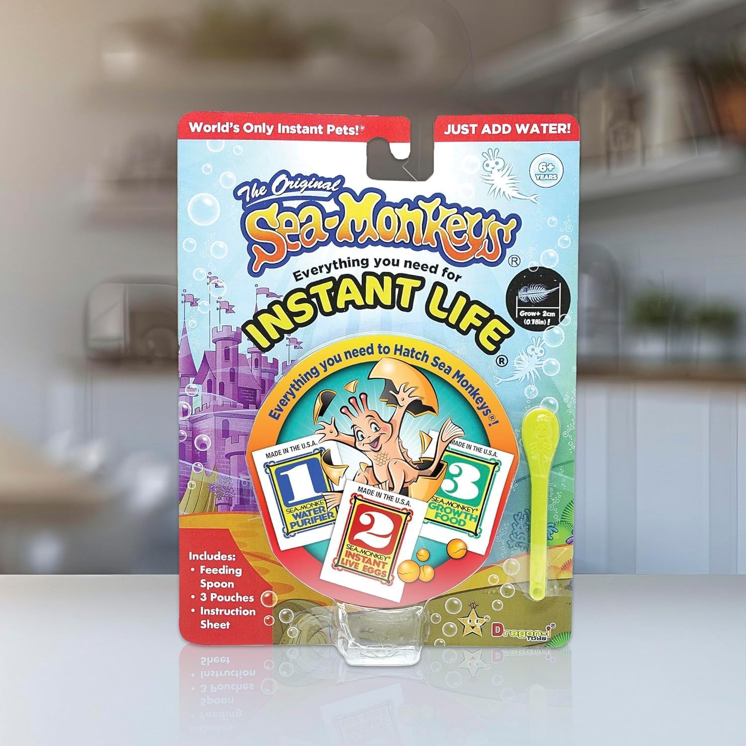 Sea Monkeys Instant Life Worlds Only Instant Pets Ages 6 Pack of 1